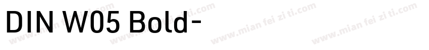 DIN W05 Bold字体转换